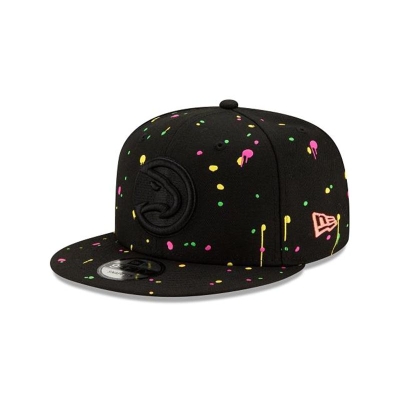 Atlanta Hawks Gorra | New Era NBA Neon Splatter 9fifty Snapback Cap Mexico - Negros